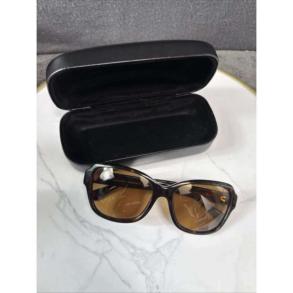 Coach HC 8160 L145T  Square Dark Tortoise Sunglasses 512013 56*17*135 Frame Only - Picture 4 of 12